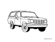 SUV Coloring Page